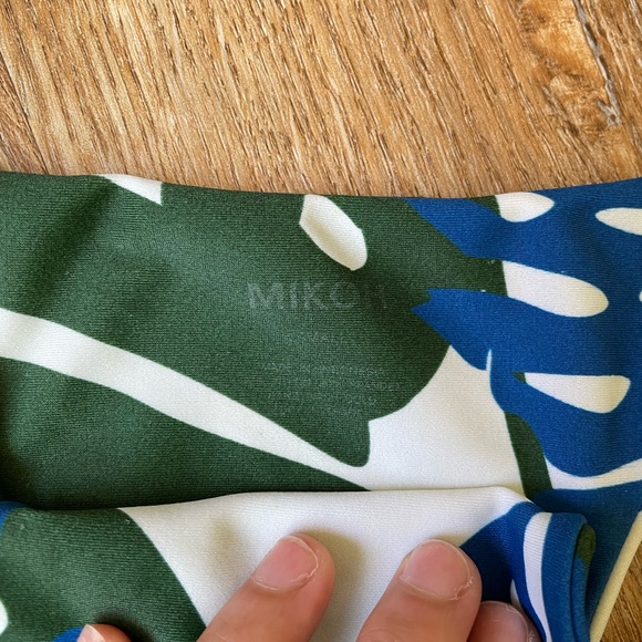 ✨SET✨ Mikoh - Monstera print in Blue/Green sz Small - Picture 3 of 6